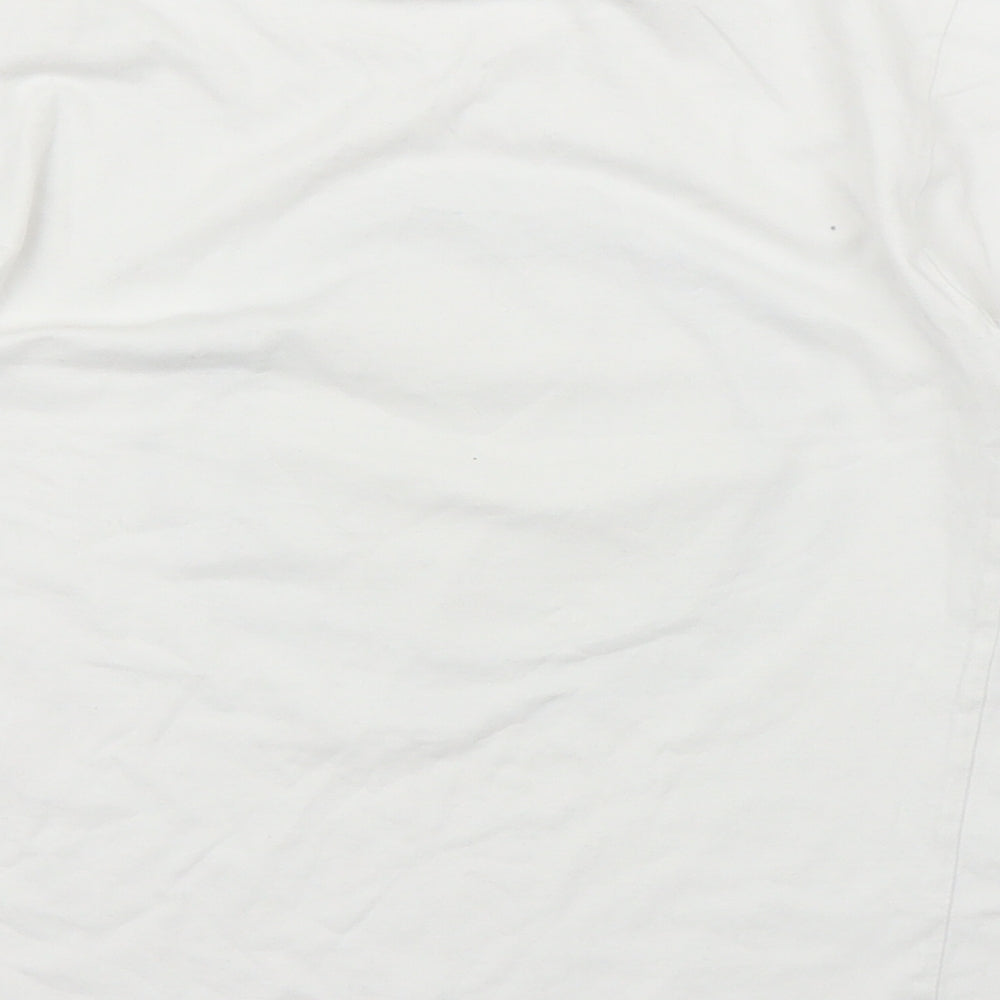 Super Combed Girls White   Basic T-Shirt Size 8 Years