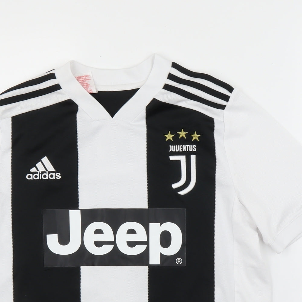 adidas Boys White   Basic T-Shirt Size 13 Years  - Football