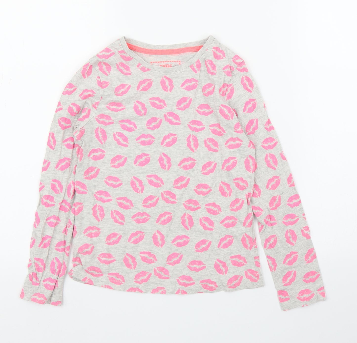 Young Dimension Girls Grey   Basic T-Shirt Size 8-9 Years