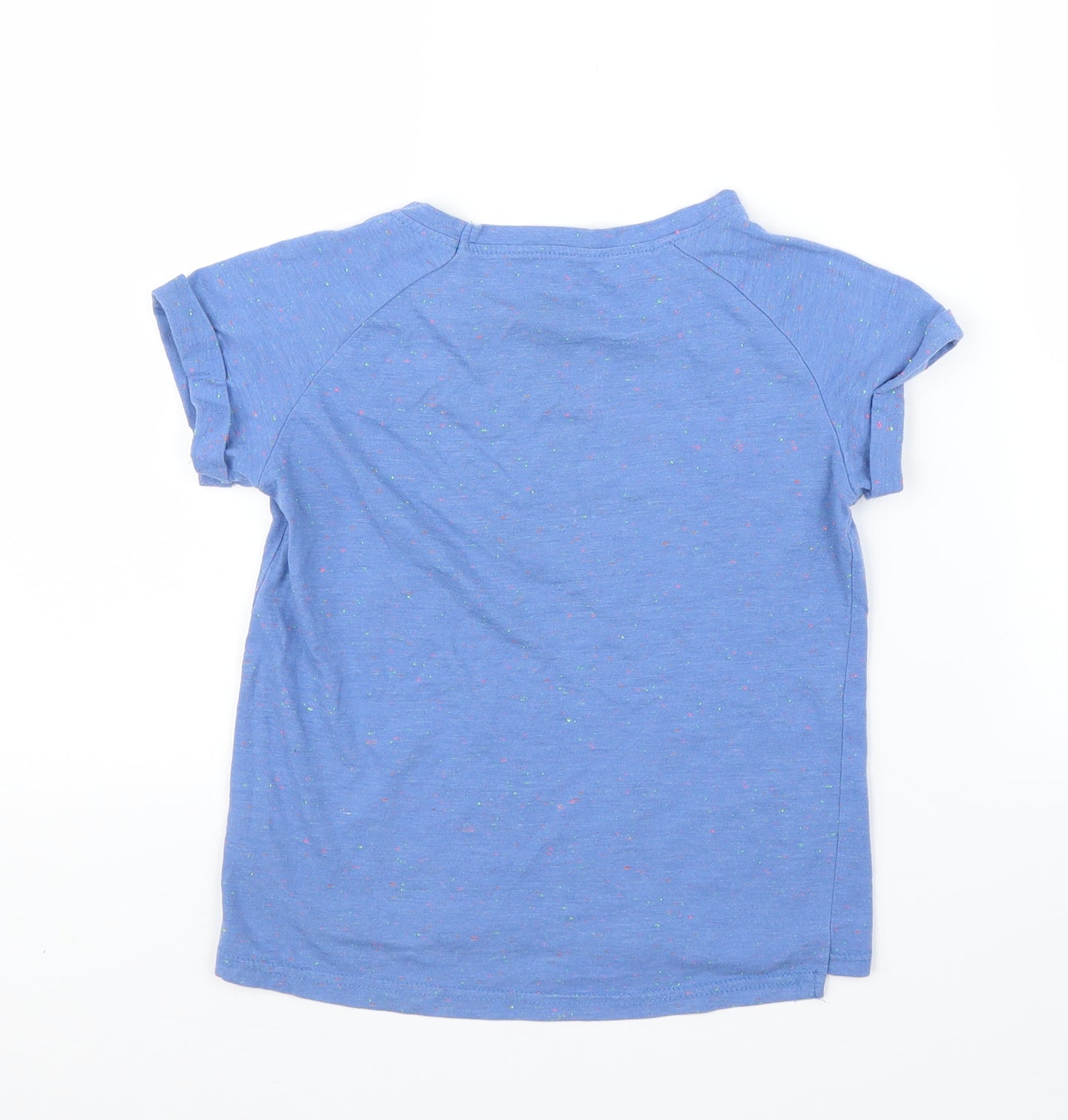Young Dimension Girls Blue   Basic T-Shirt Size 7-8 Years