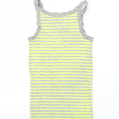 Gap Girls Yellow Striped  Basic Tank Size 8-9 Years