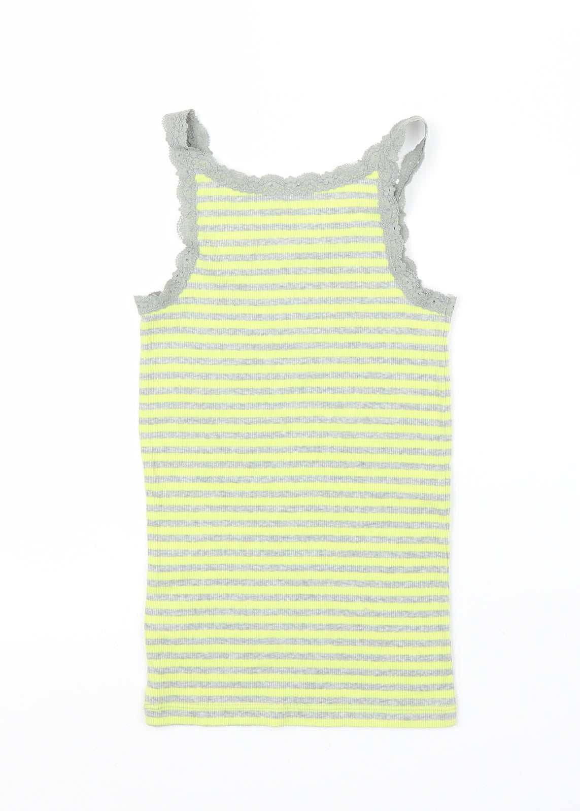 Gap Girls Yellow Striped  Basic Tank Size 8-9 Years