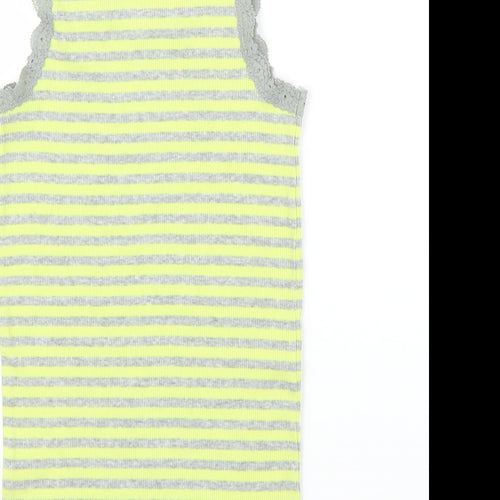Gap Girls Yellow Striped  Basic Tank Size 8-9 Years