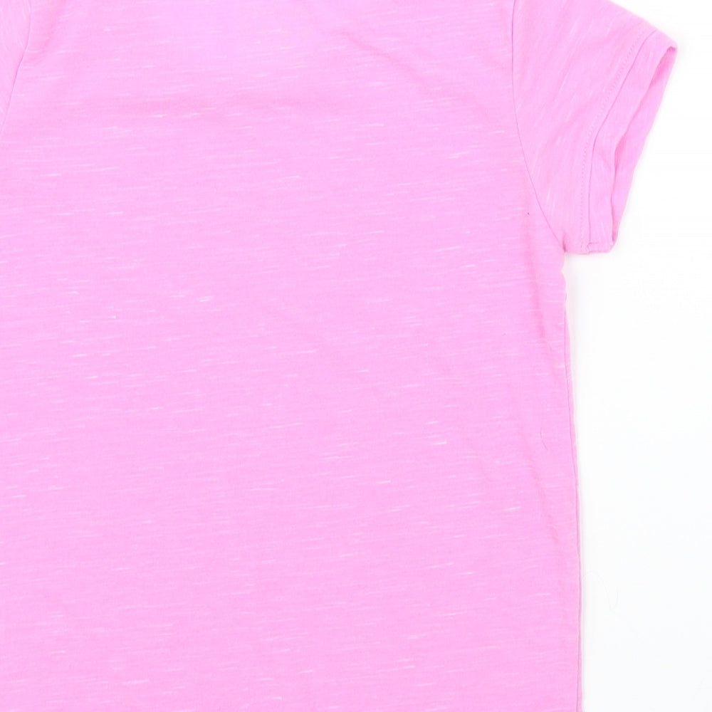 Souluxe Girls Pink   Basic T-Shirt Size 8-9 Years