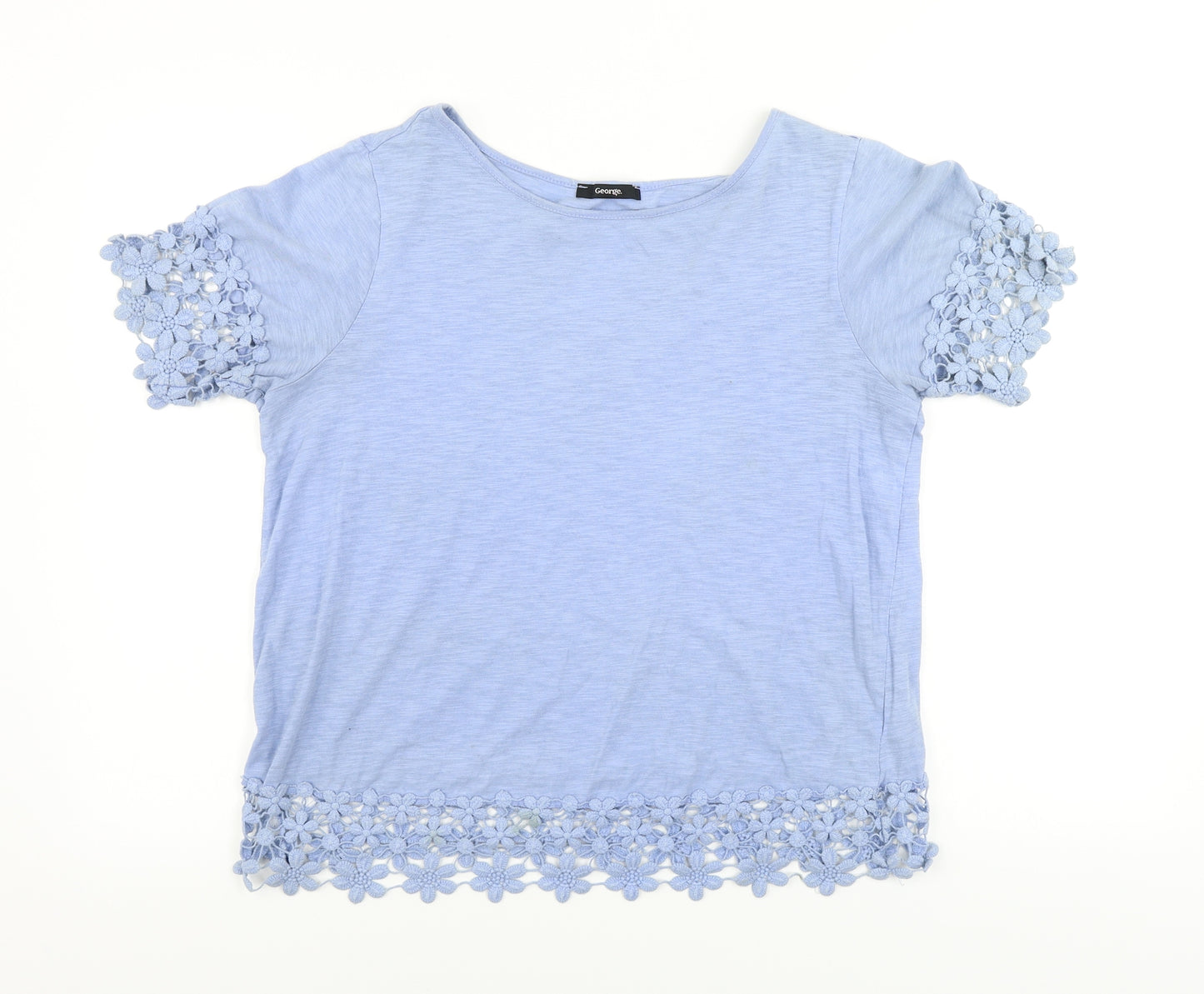 George  Womens Blue   Basic T-Shirt Size 14