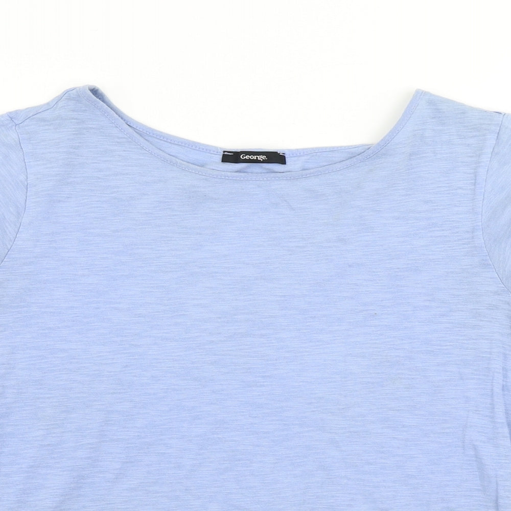 George  Womens Blue   Basic T-Shirt Size 14