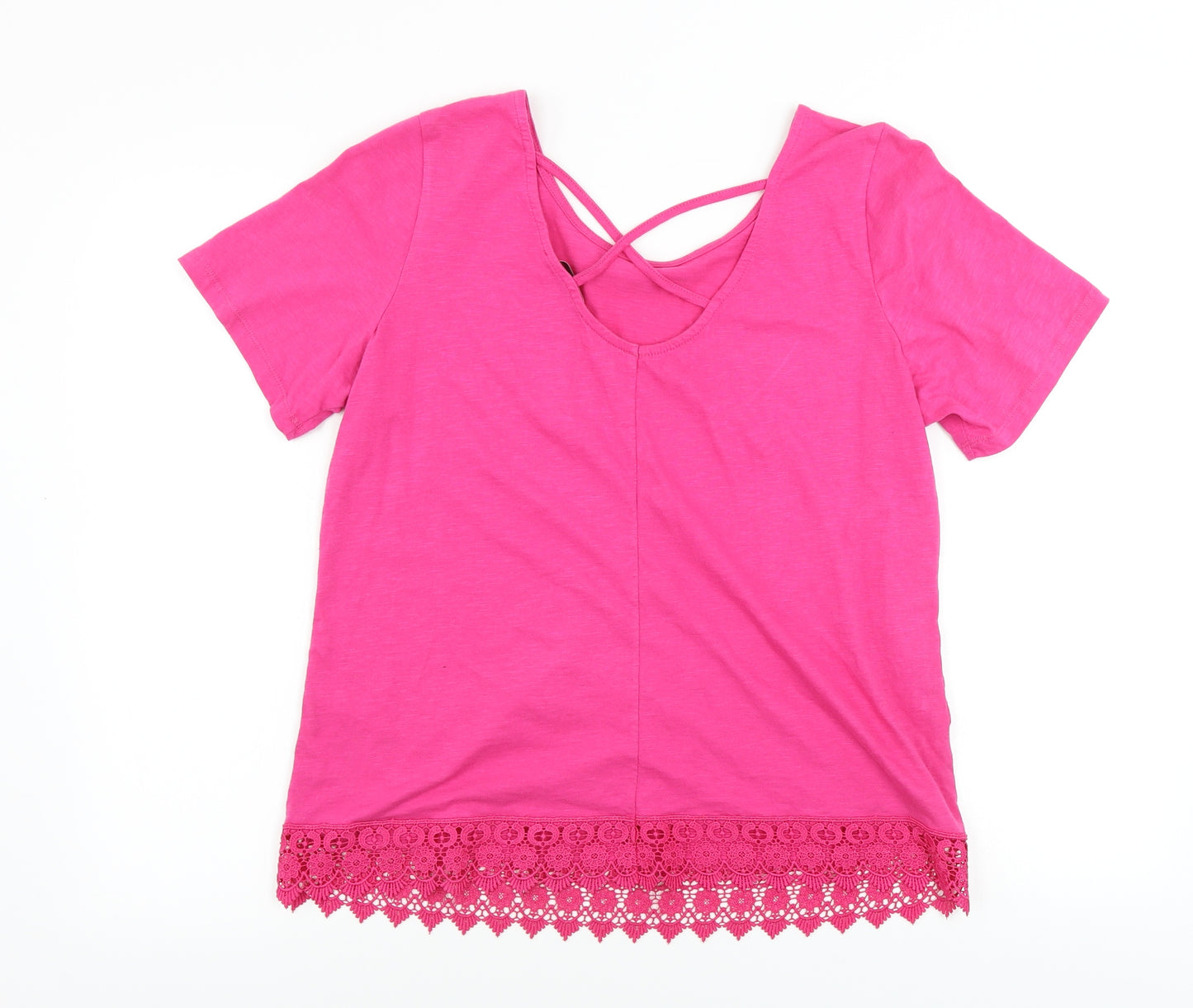 George  Womens White   Basic T-Shirt Size 14