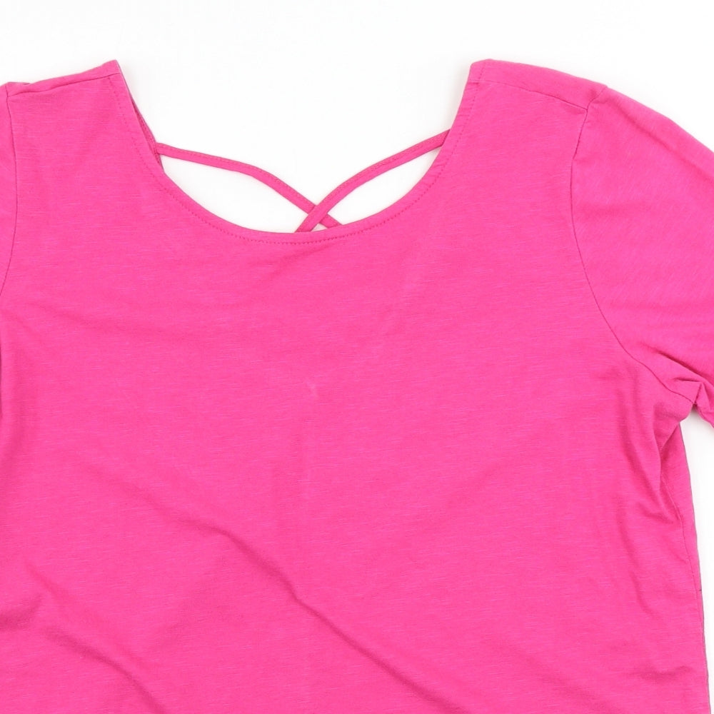 George  Womens White   Basic T-Shirt Size 14