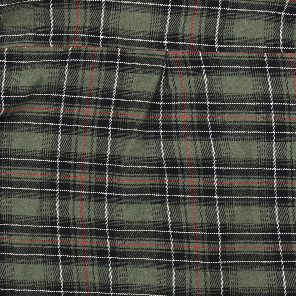 In the Style Womens Green Check  Basic Button-Up Size 18