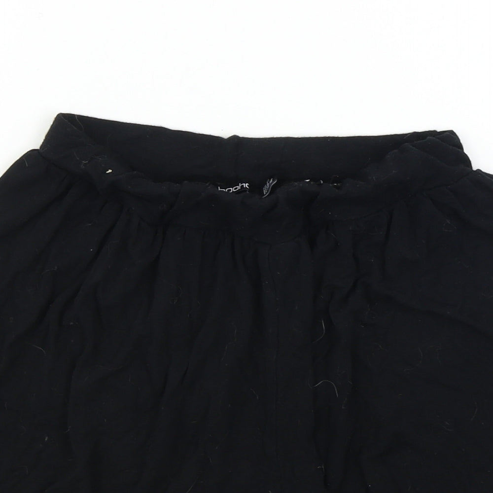 Boohoo Womens Black   Cut-Off Shorts Size 12
