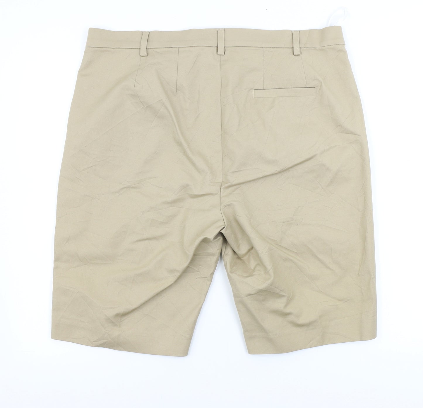 Marks and Spencer  Womens Beige   Chino Shorts Size 16