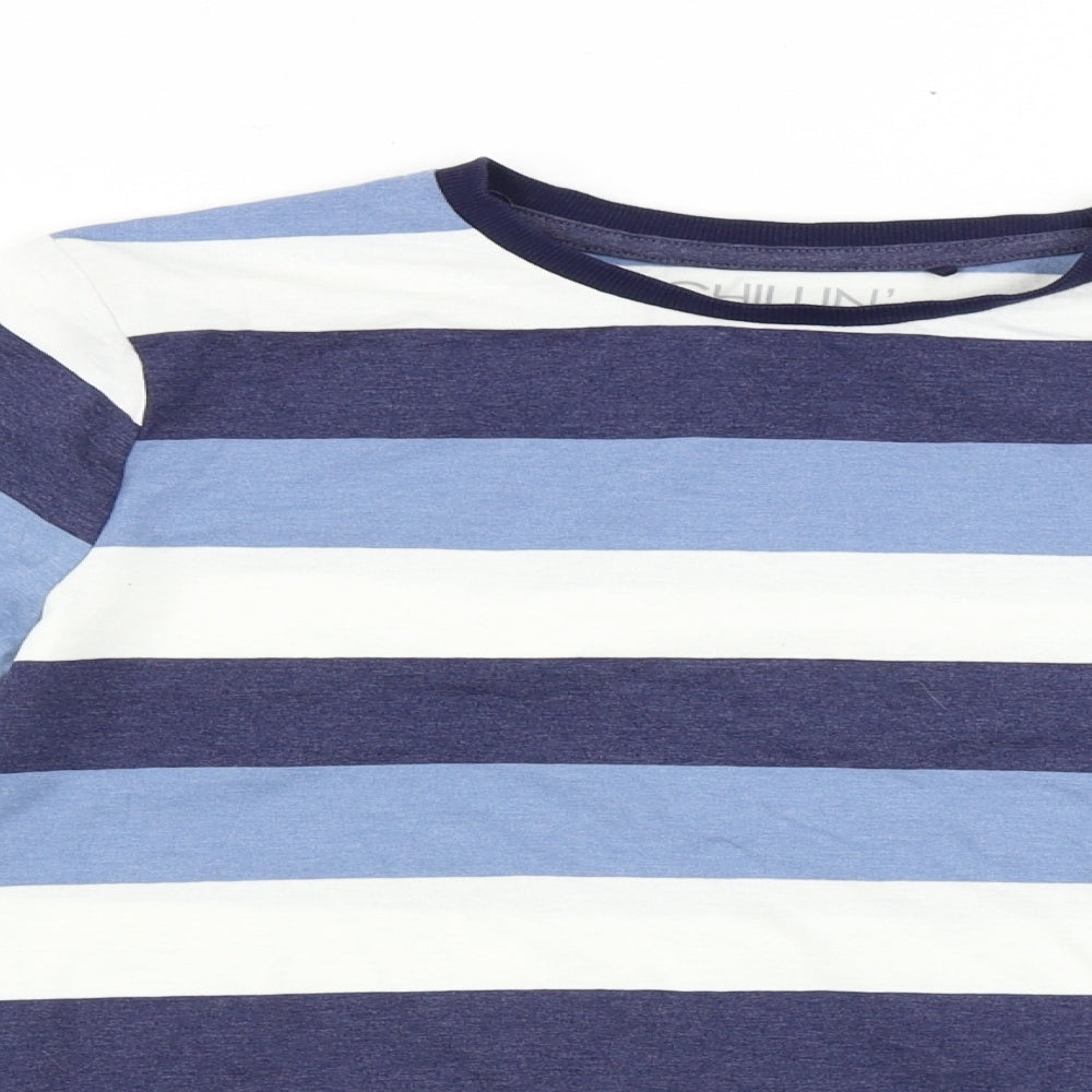 NEXT  Boys White Striped  Basic T-Shirt Size 13 Years