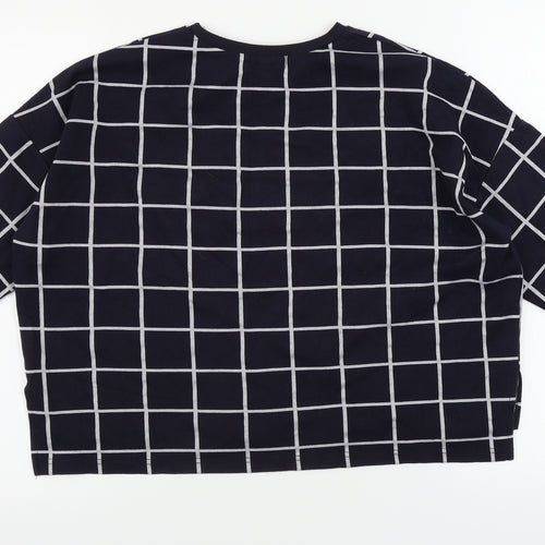 Primark  Womens Blue Check  Cardigan Jumper Size L