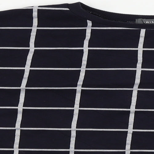 Primark  Womens Blue Check  Cardigan Jumper Size L