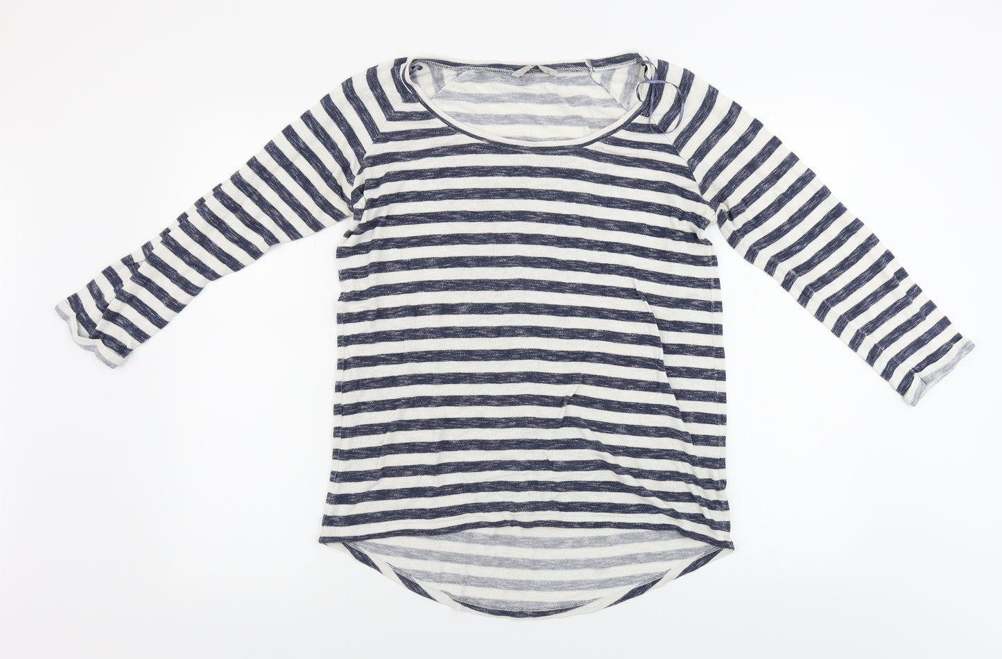 TU Womens Blue Striped  Basic T-Shirt Size 14