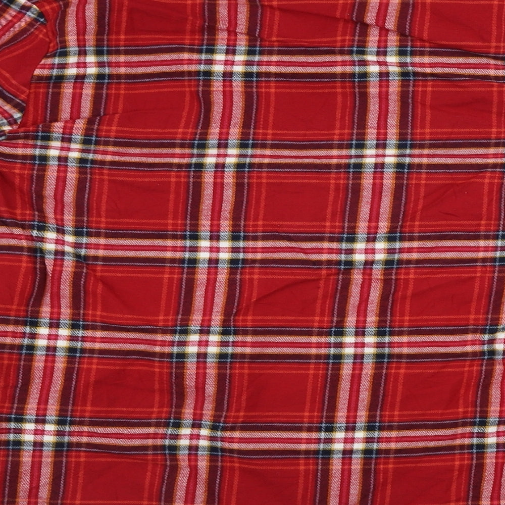 Marks and Spencer  Mens Red Check   Button-Up Size S