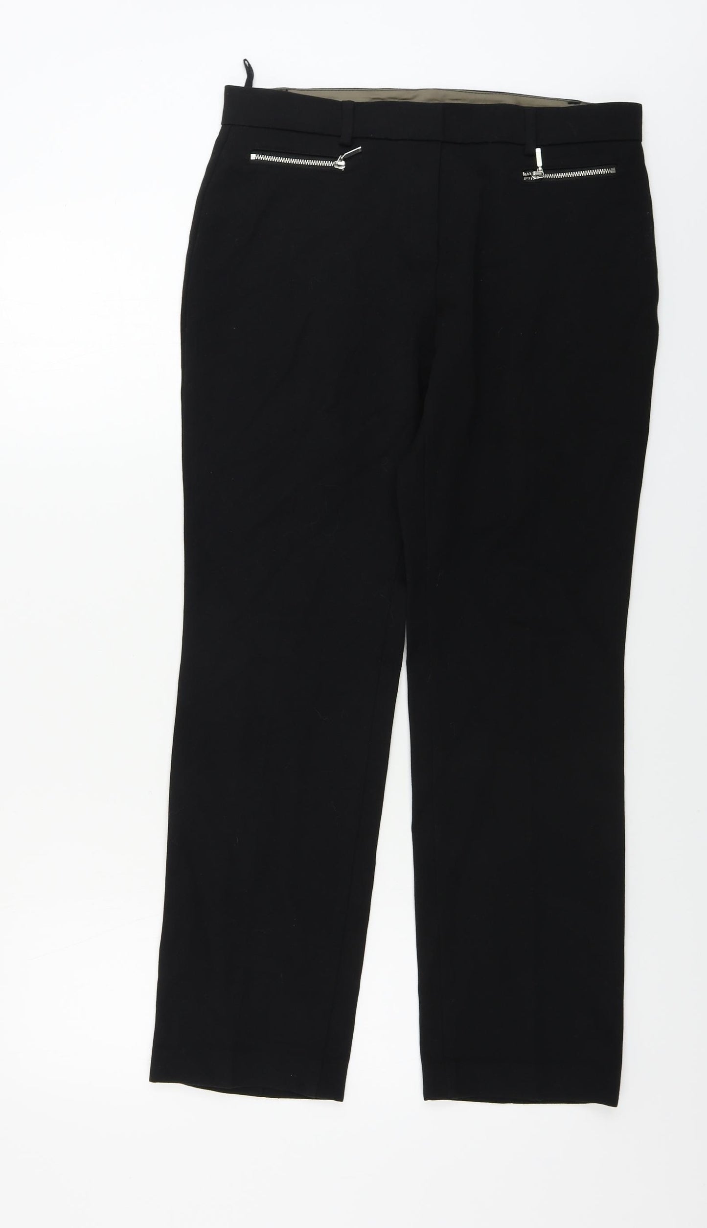 Marks and Spencer  Womens Black   Trousers  Size 12 L25 in
