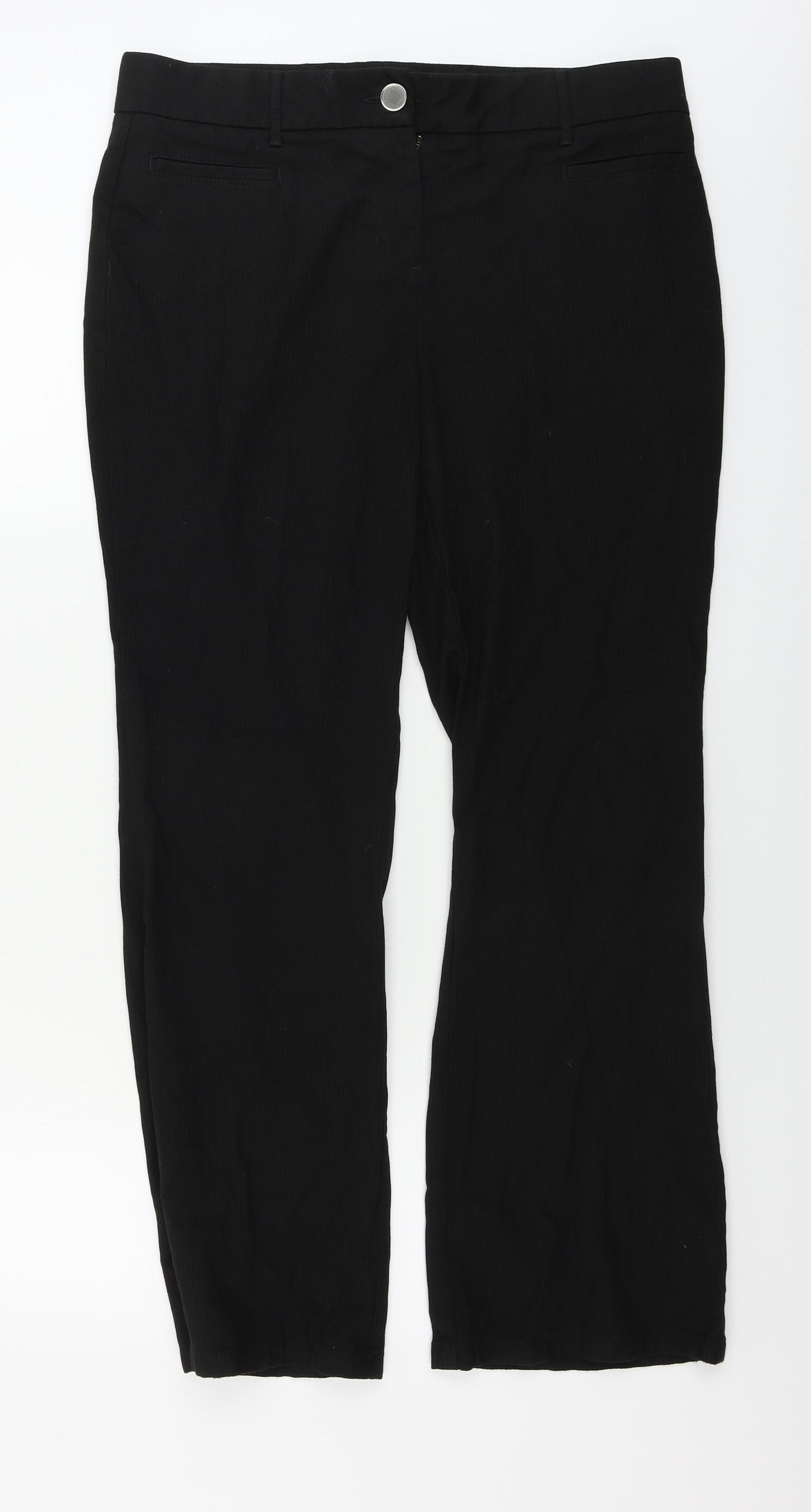 Marks and Spencer  Womens Black   Trousers  Size 14 L28 in