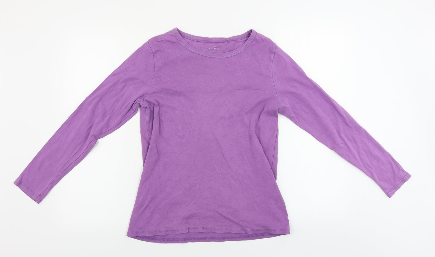 rib Womens Purple   Basic T-Shirt Size M