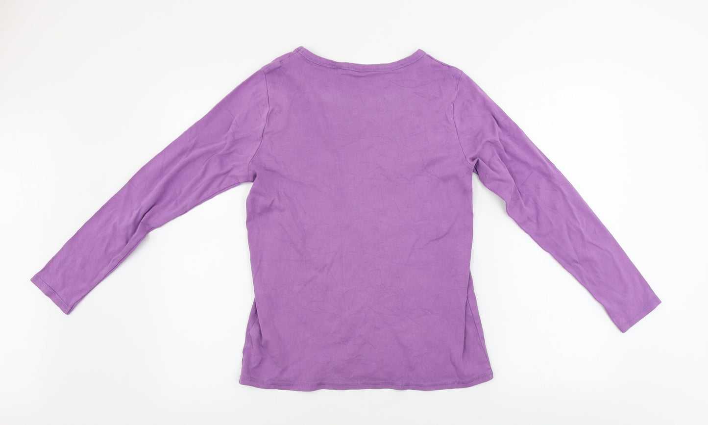 rib Womens Purple   Basic T-Shirt Size M