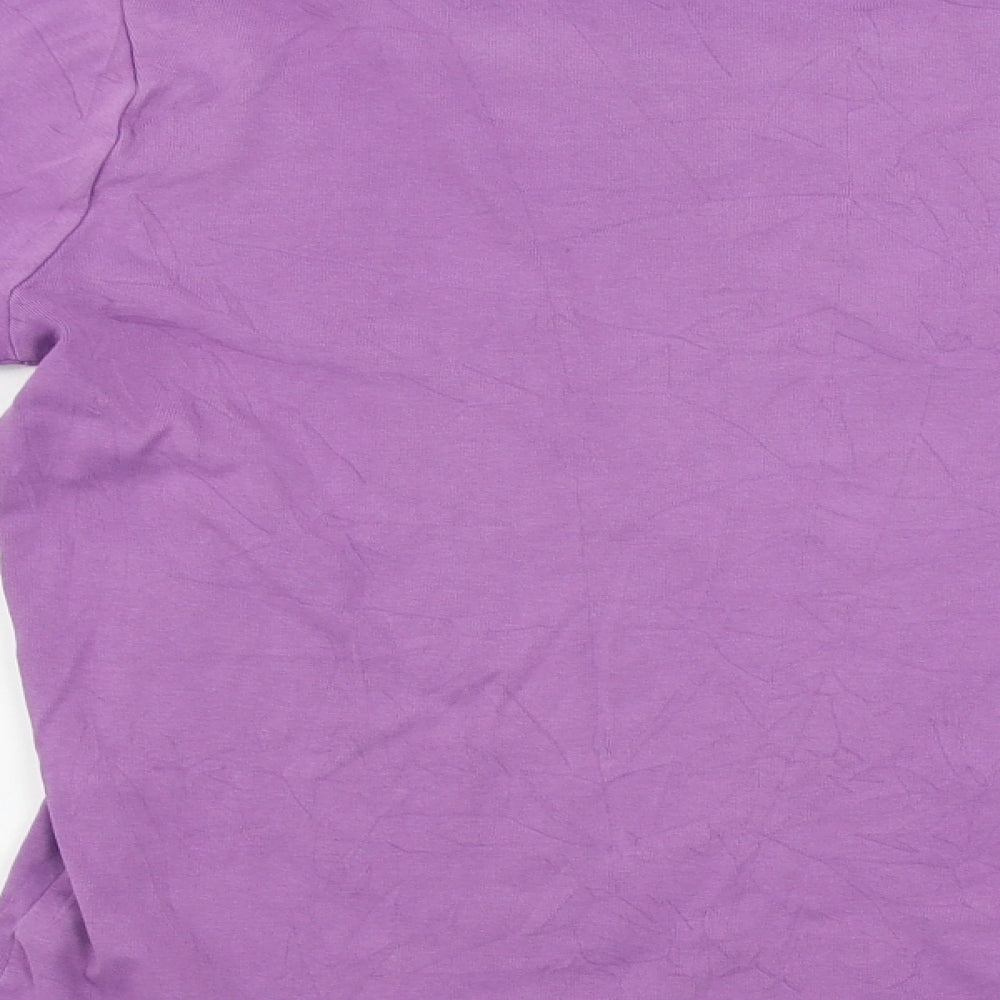 rib Womens Purple   Basic T-Shirt Size M