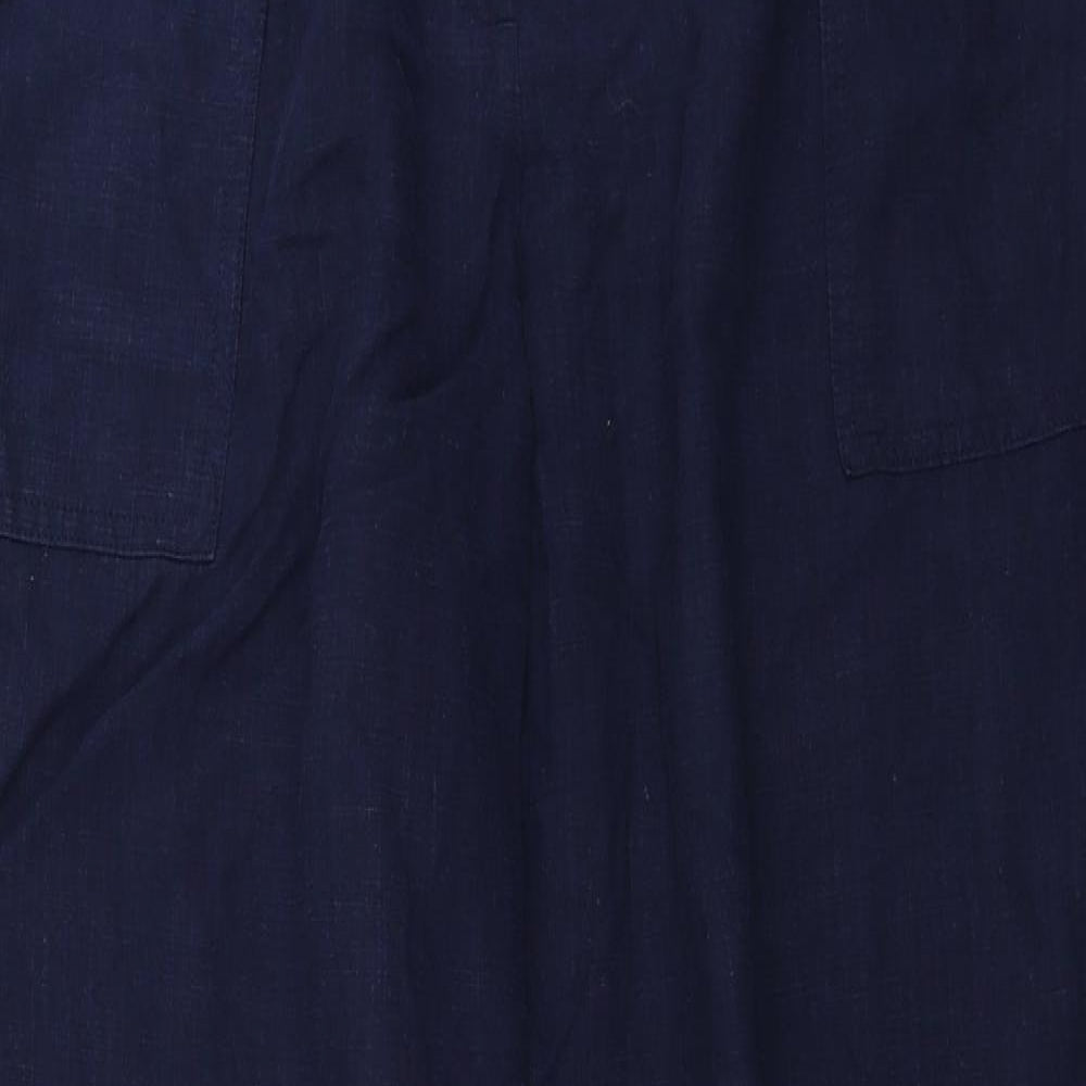 Marks and Spencer  Womens Blue   Trousers  Size 18 L26 in