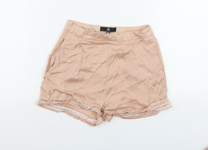 Missguided  Womens Pink   Cut-Off Shorts Size 6