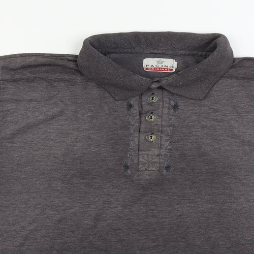 pacino Womens Grey   Basic Polo Size L