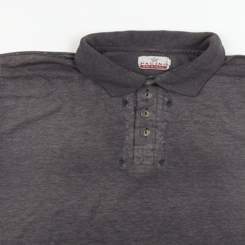 pacino Womens Grey   Basic Polo Size L