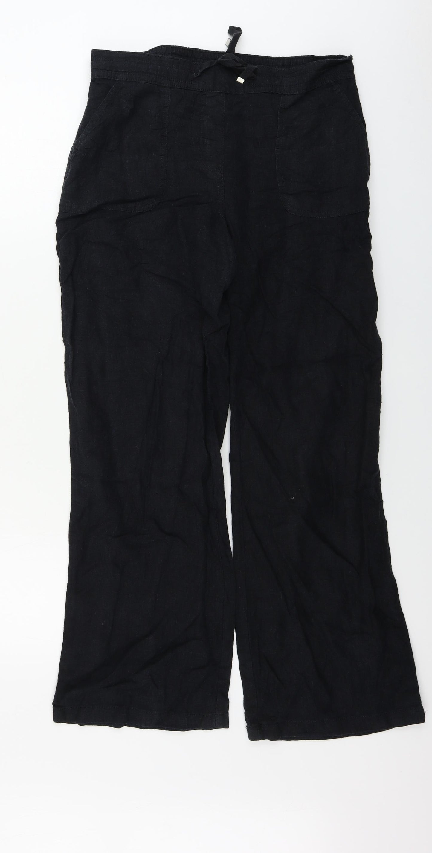 George  Womens Black   Trousers  Size 12 L27 in