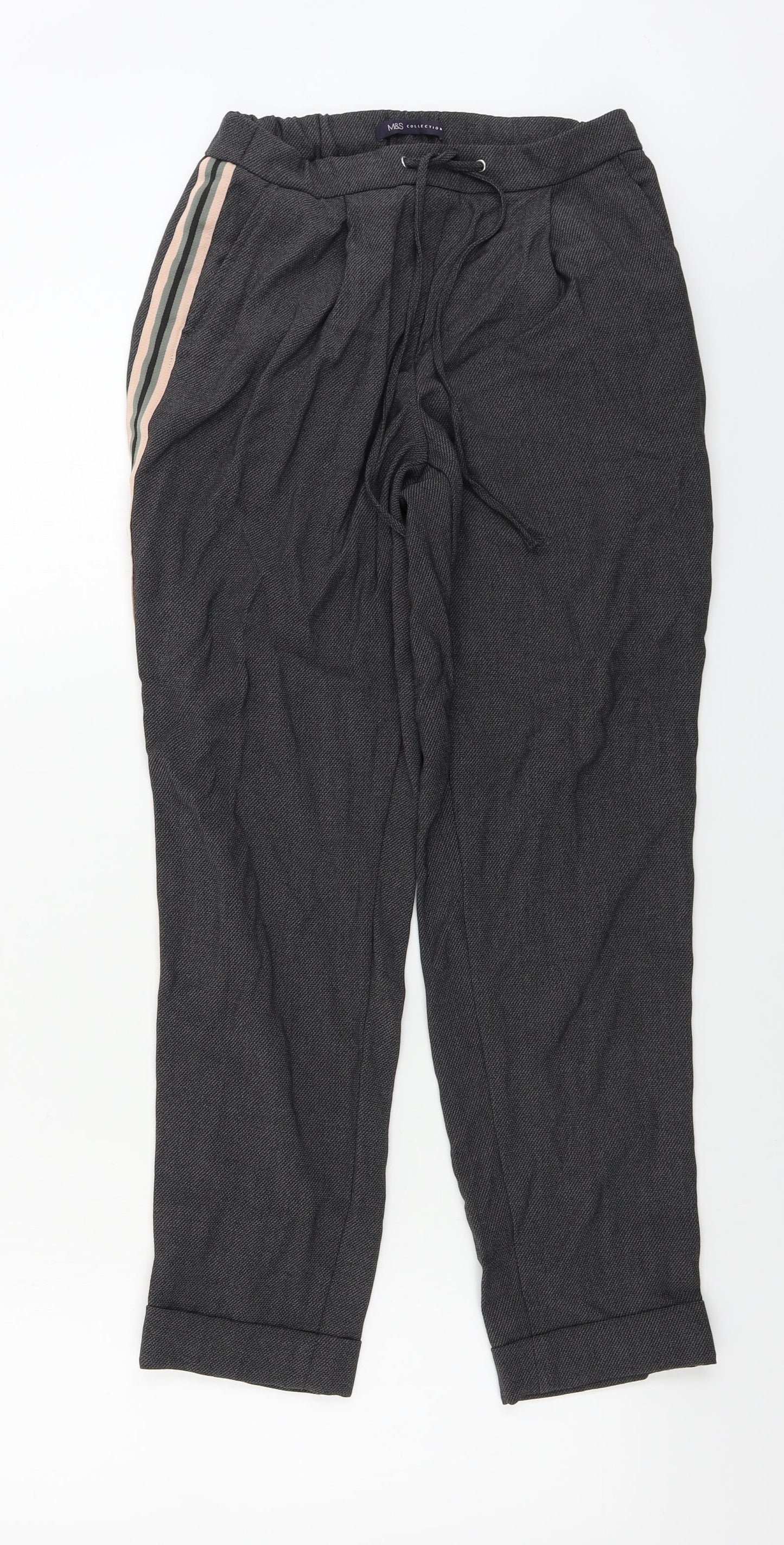 Marks and Spencer  Womens Grey   Trousers  Size 8 L24 in
