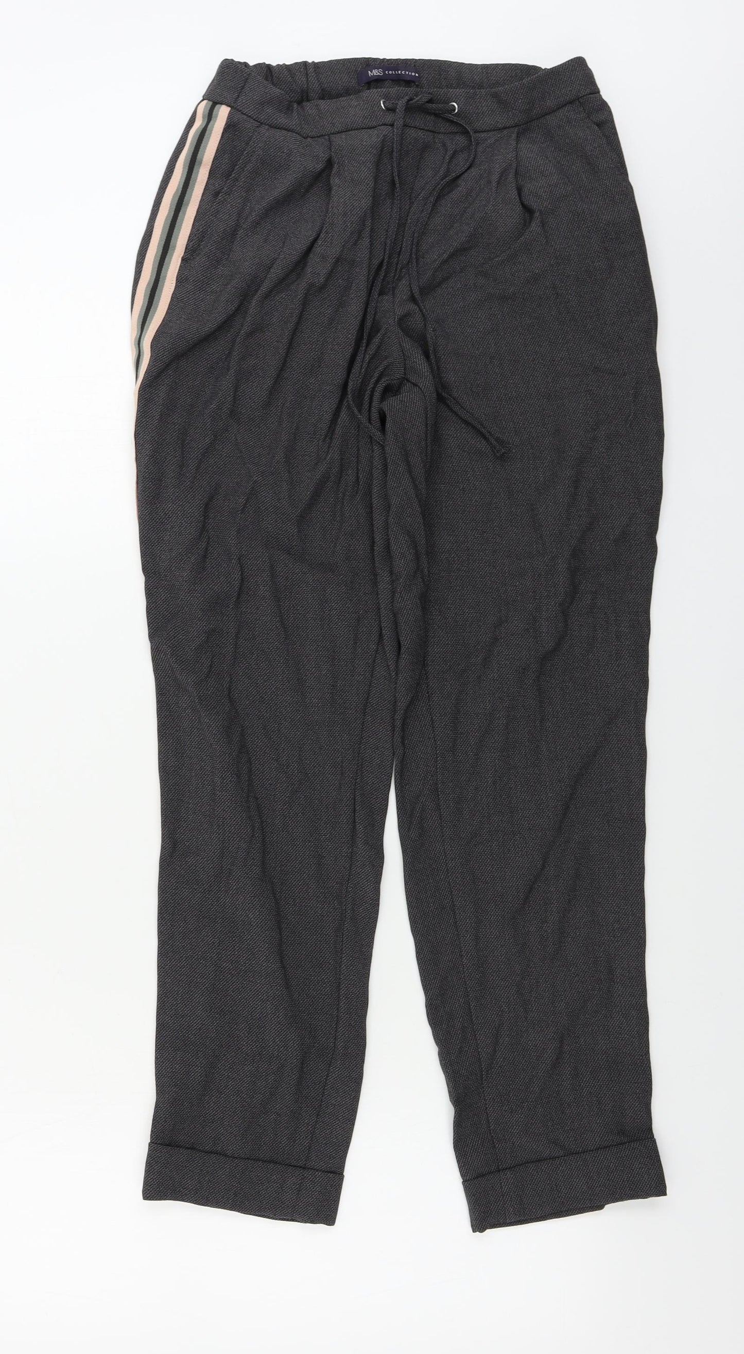 Marks and Spencer  Womens Grey   Trousers  Size 8 L24 in
