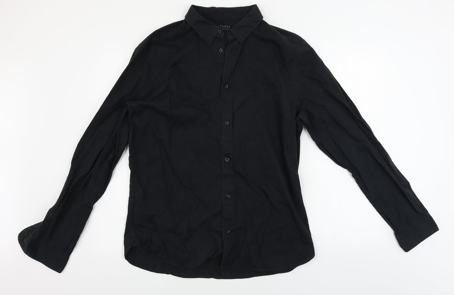 AllSaints  Mens Black    Button-Up Size XL