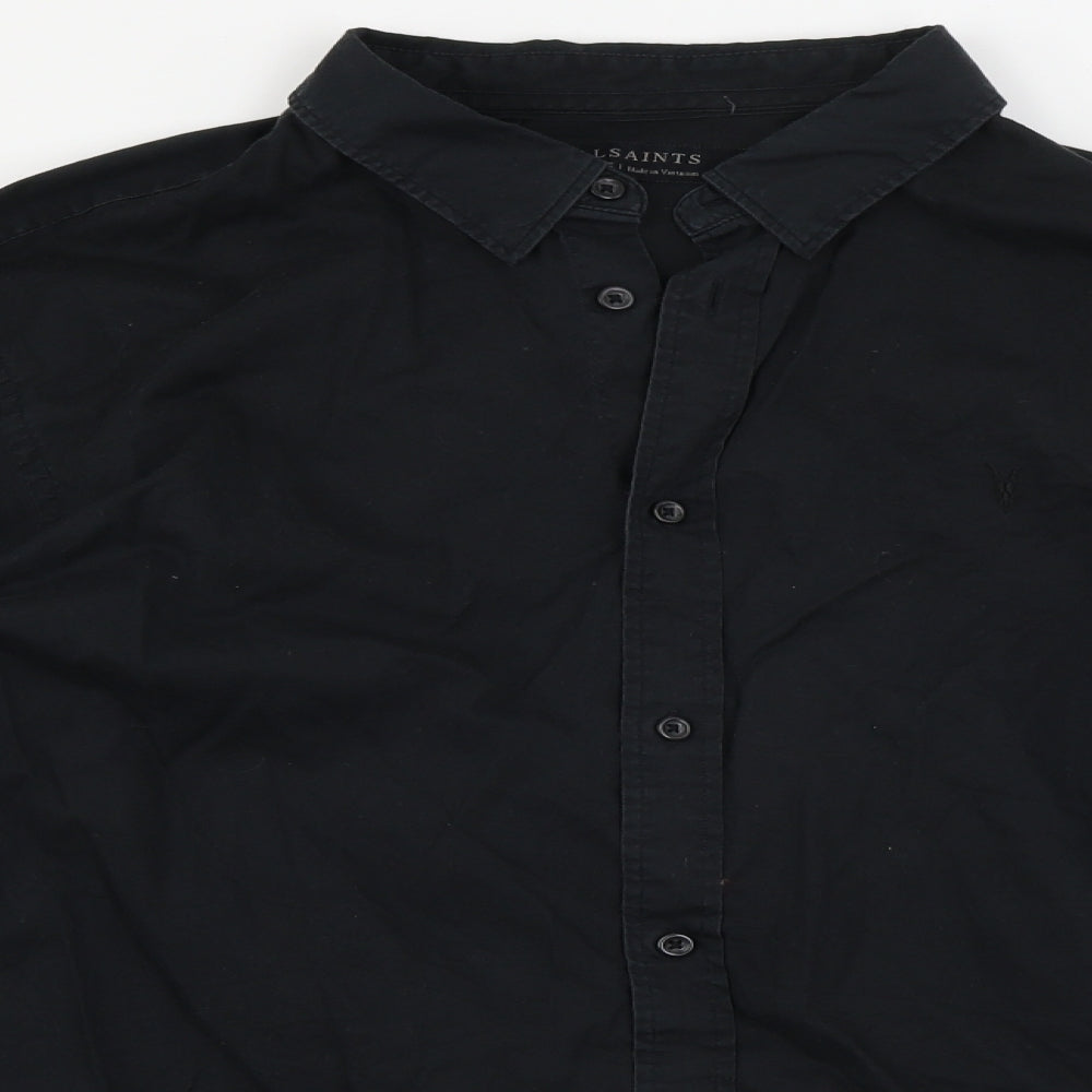 AllSaints  Mens Black    Button-Up Size XL