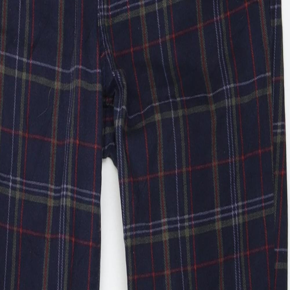 TU Womens Blue Check  Trousers  Size 10 L25 in