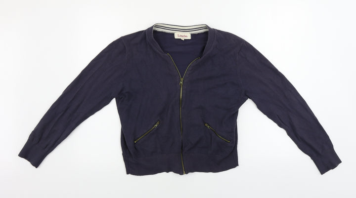Louche Womens Blue Cardigan Jumper Size 14