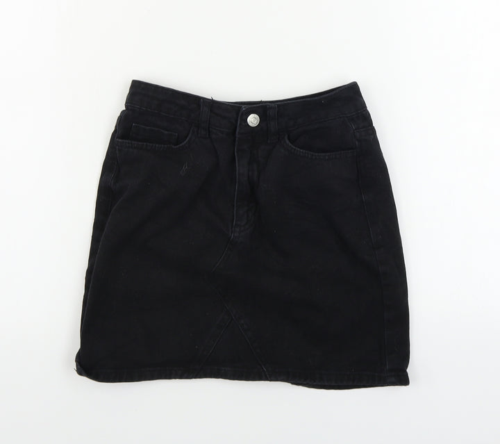 New Look  Womens Black   A-Line Skirt Size 6
