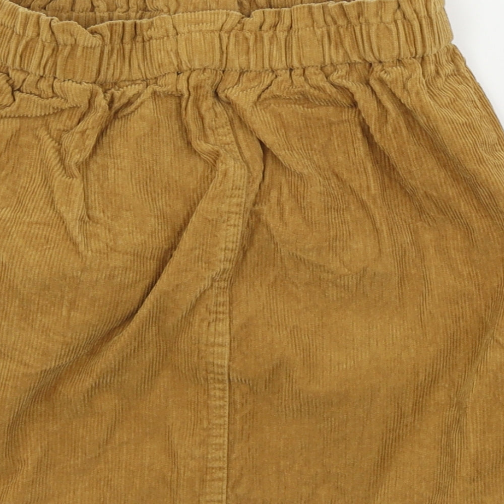 Nutmeg  Girls Brown  Corduroy A-Line Skirt Size 8-9 Years