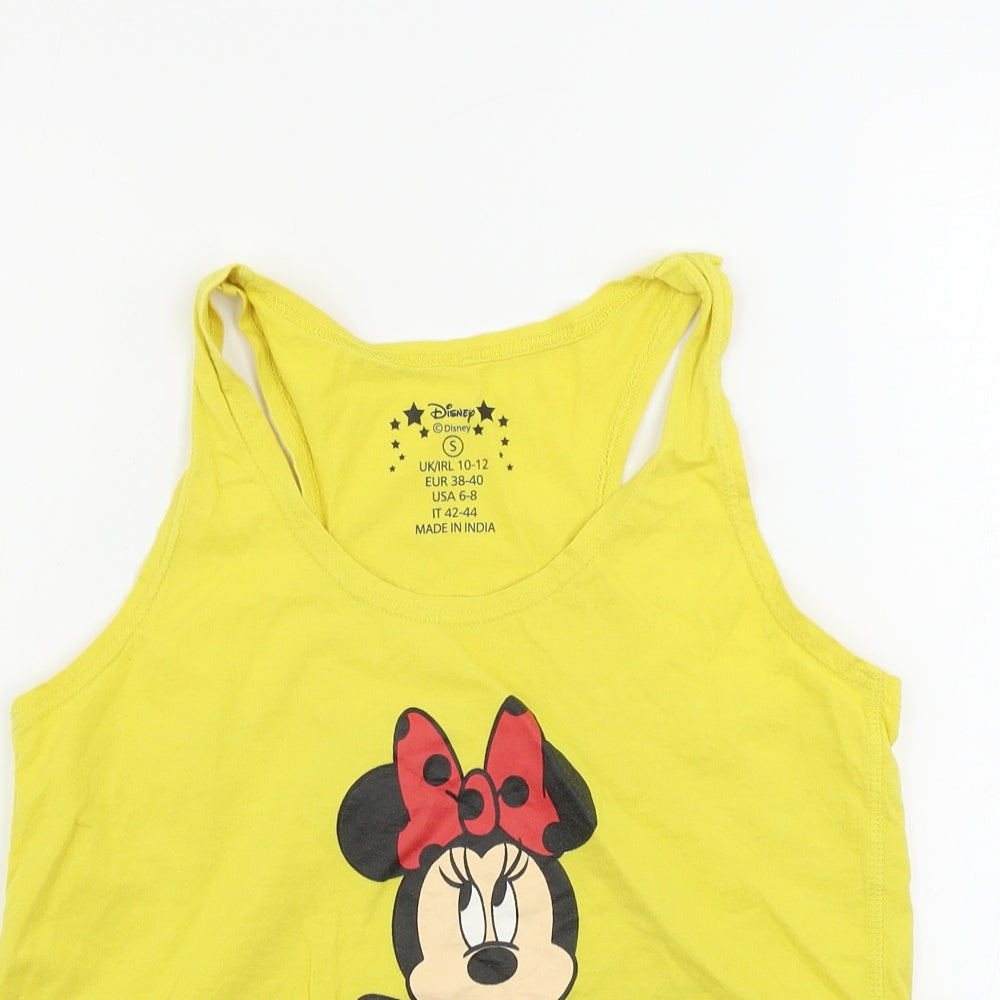 love to lounge Womens Yellow   Basic Tank Size 10