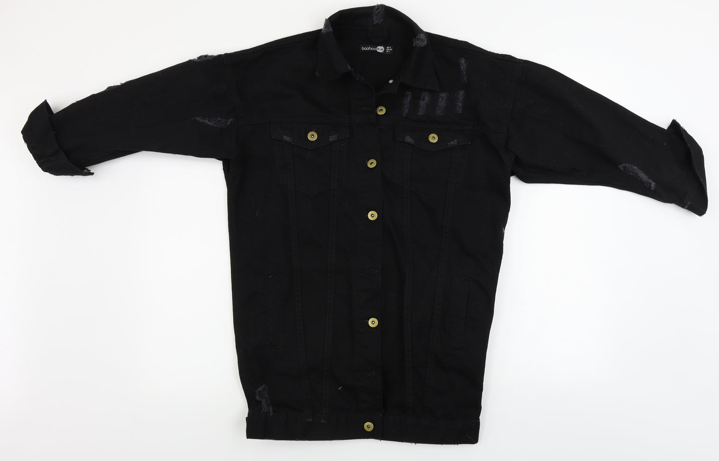 Boohoo Womens Black   Jacket Coat Size 8