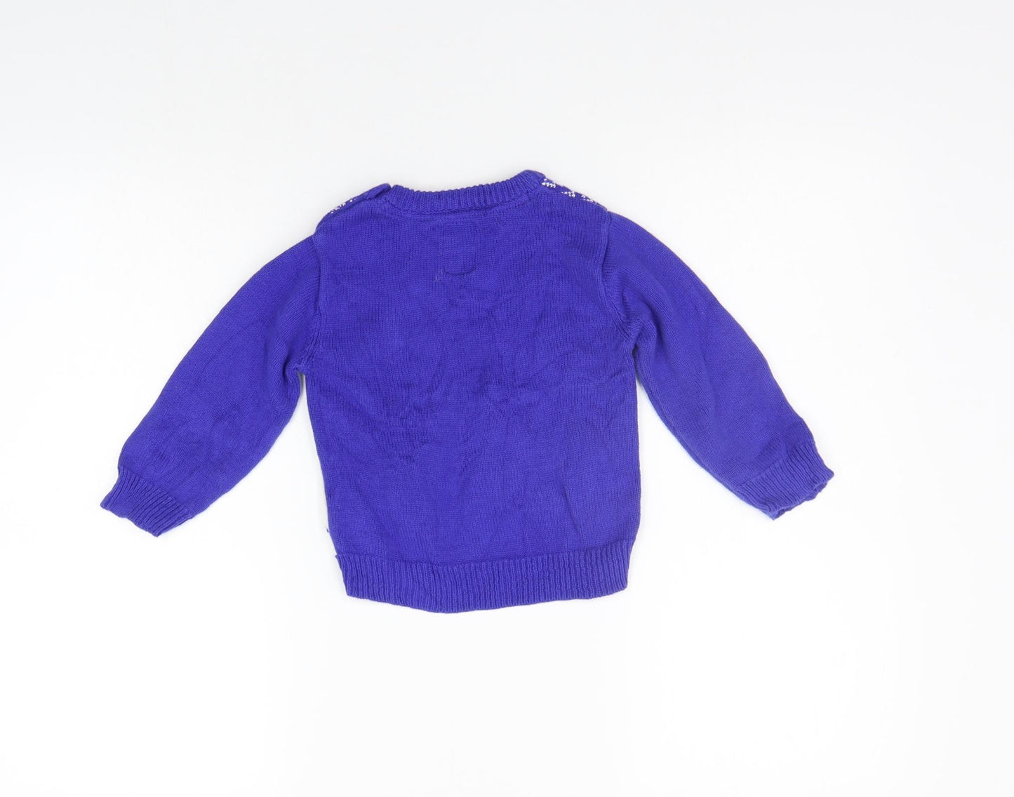 Primark Boys Blue   Pullover Jumper Size 18-24 Months  - CHRISTMAS