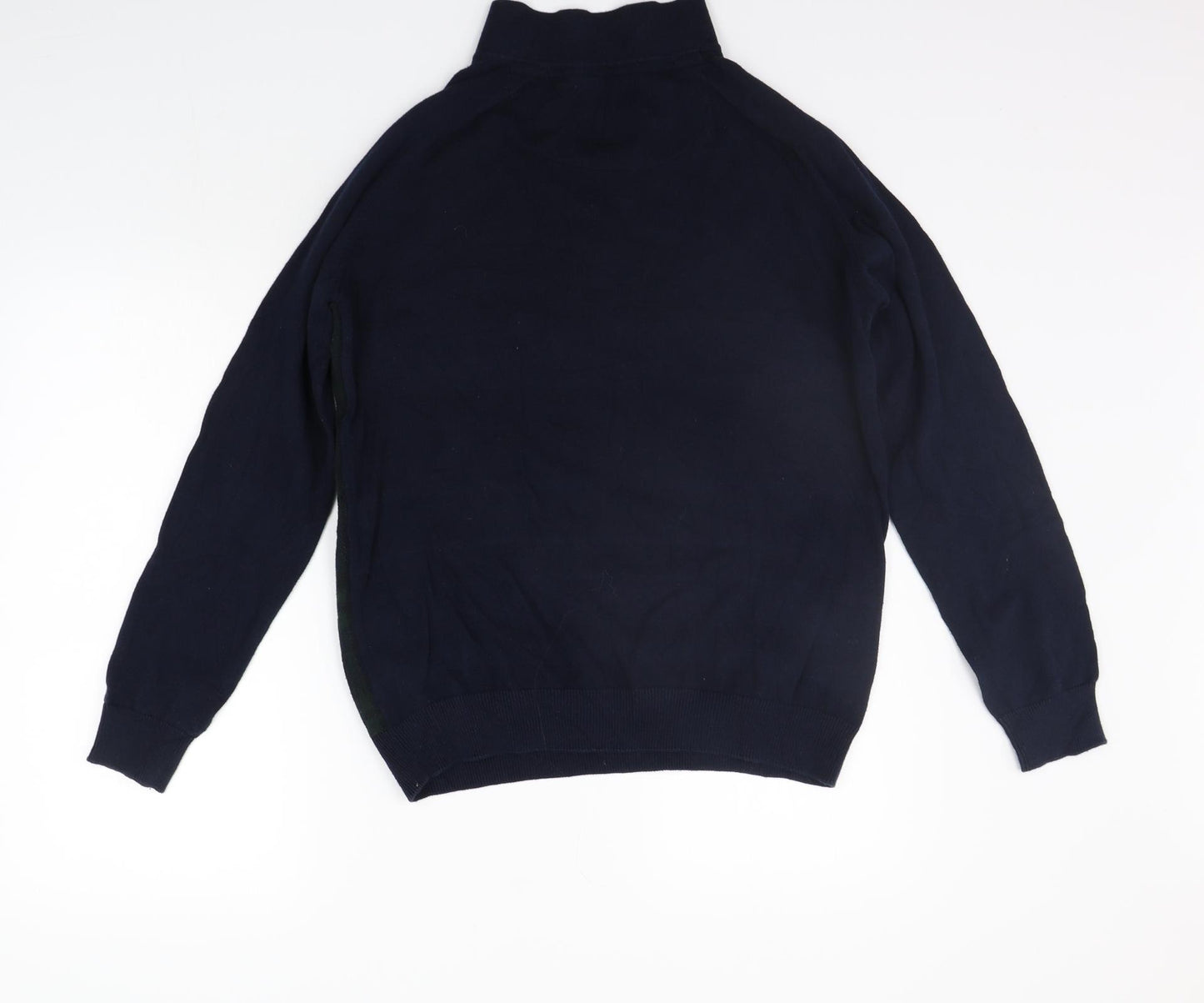 THREADABLE Mens Blue Fair Isle  Pullover Jumper Size L