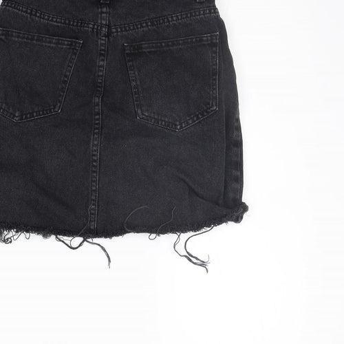 deniem co Womens Black   A-Line Skirt Size 6