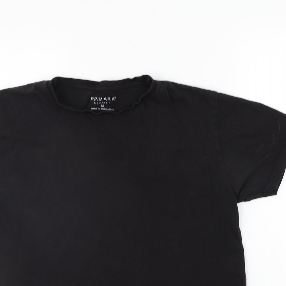 Primark Mens Black    T-Shirt Size M