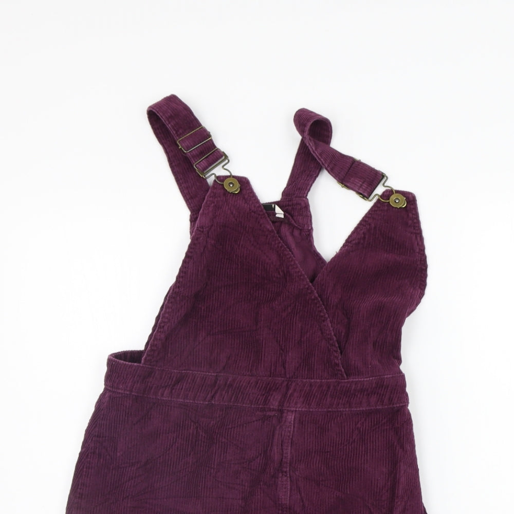 TU Womens Purple   Dungaree One-Piece Size 10