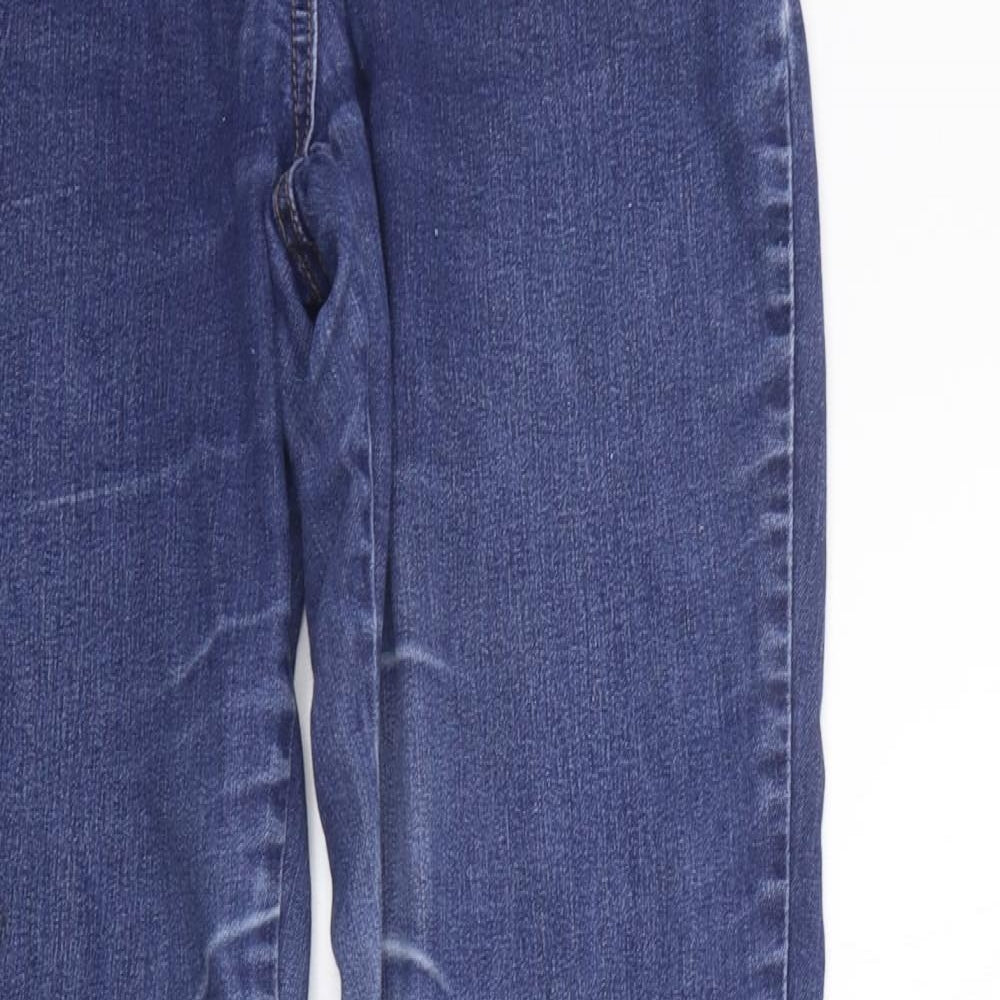 M&Co Womens Blue   Straight Jeans Size 12 L29 in