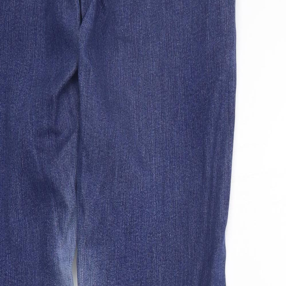 M&Co Womens Blue   Straight Jeans Size 12 L29 in