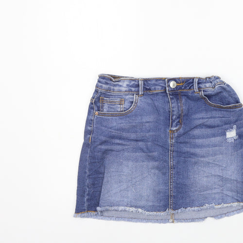 Zara Girls Blue   A-Line Skirt Size 11-12 Years