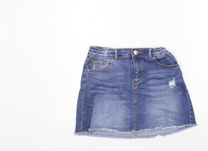 Zara Girls Blue   A-Line Skirt Size 11-12 Years