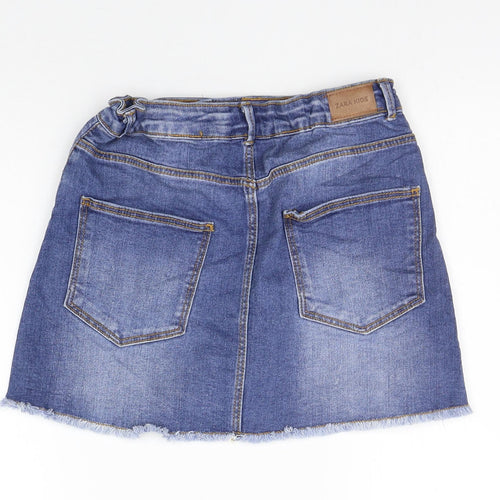 Zara Girls Blue   A-Line Skirt Size 11-12 Years